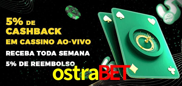 Promoções do cassino ao Vivo ostrabet